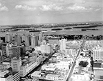 Aerial View of Miami Beach, Florida, 1955