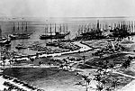 Ships off Bayfront Park, 1925