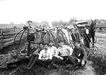 Eight Young Men With Penny-Farthing Bicycles, Tallahassee, ≈1895