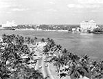 Aerial View of Palm Beach Waterway, Palm Beach Florida, 1956
