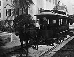 Mule Car Trolley, Palm Beach, Florida, 1900