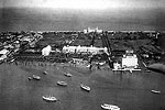 Aerial View of Hotels, Palm Beach, Florida, 1930